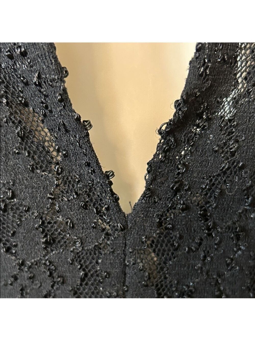 Free People Black Long Sleeve Lace Dress size XS - Picture 10 of 12